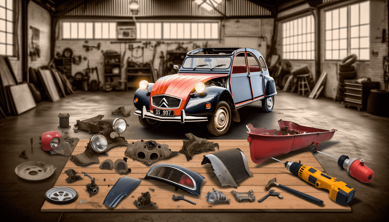 Meticulous Restoration of a Vintage Citroën Car Meticulous Restoration of a Vintage Citroën Car