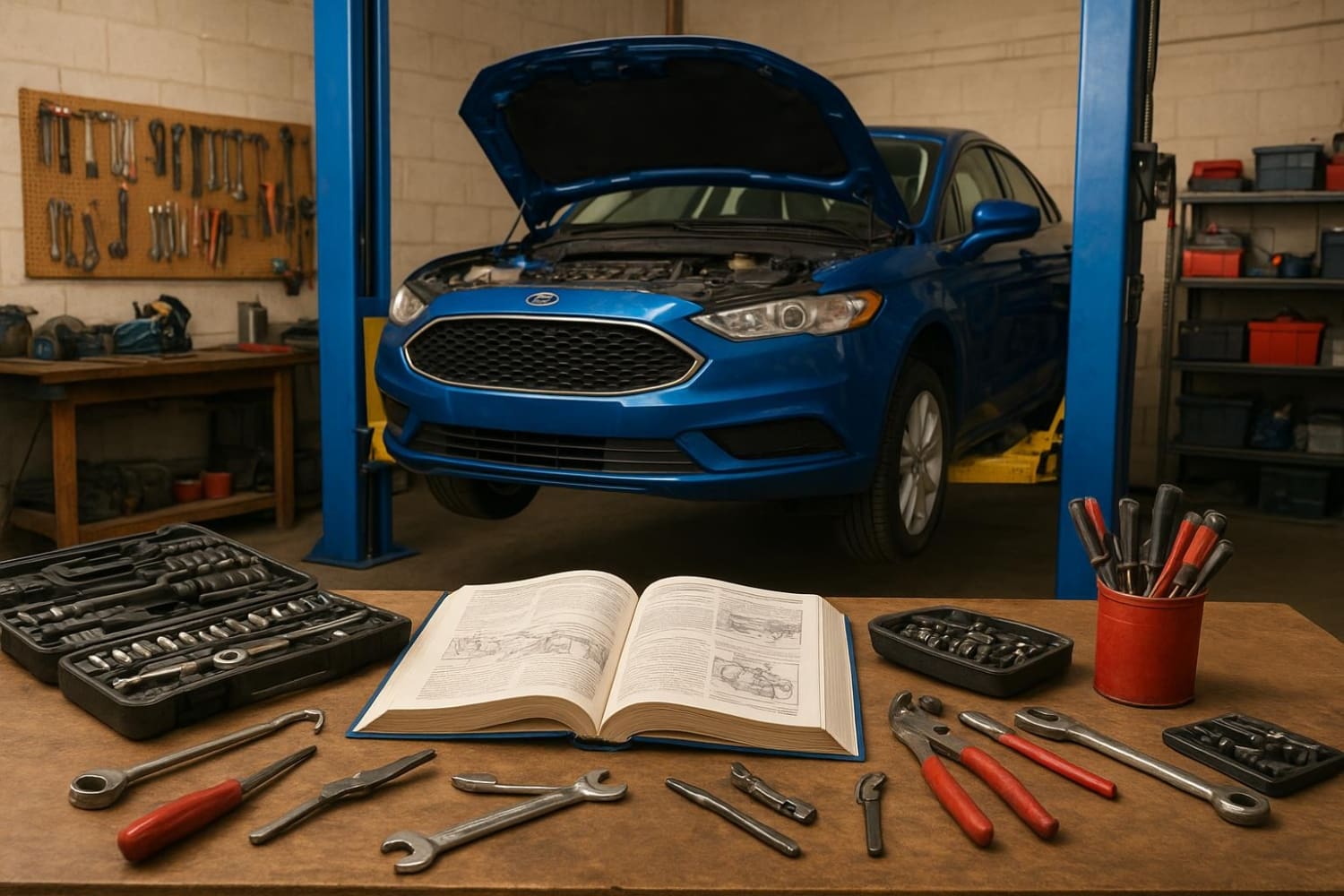 Ford Vehicle Repair Workspace - DIY vs Professional Help