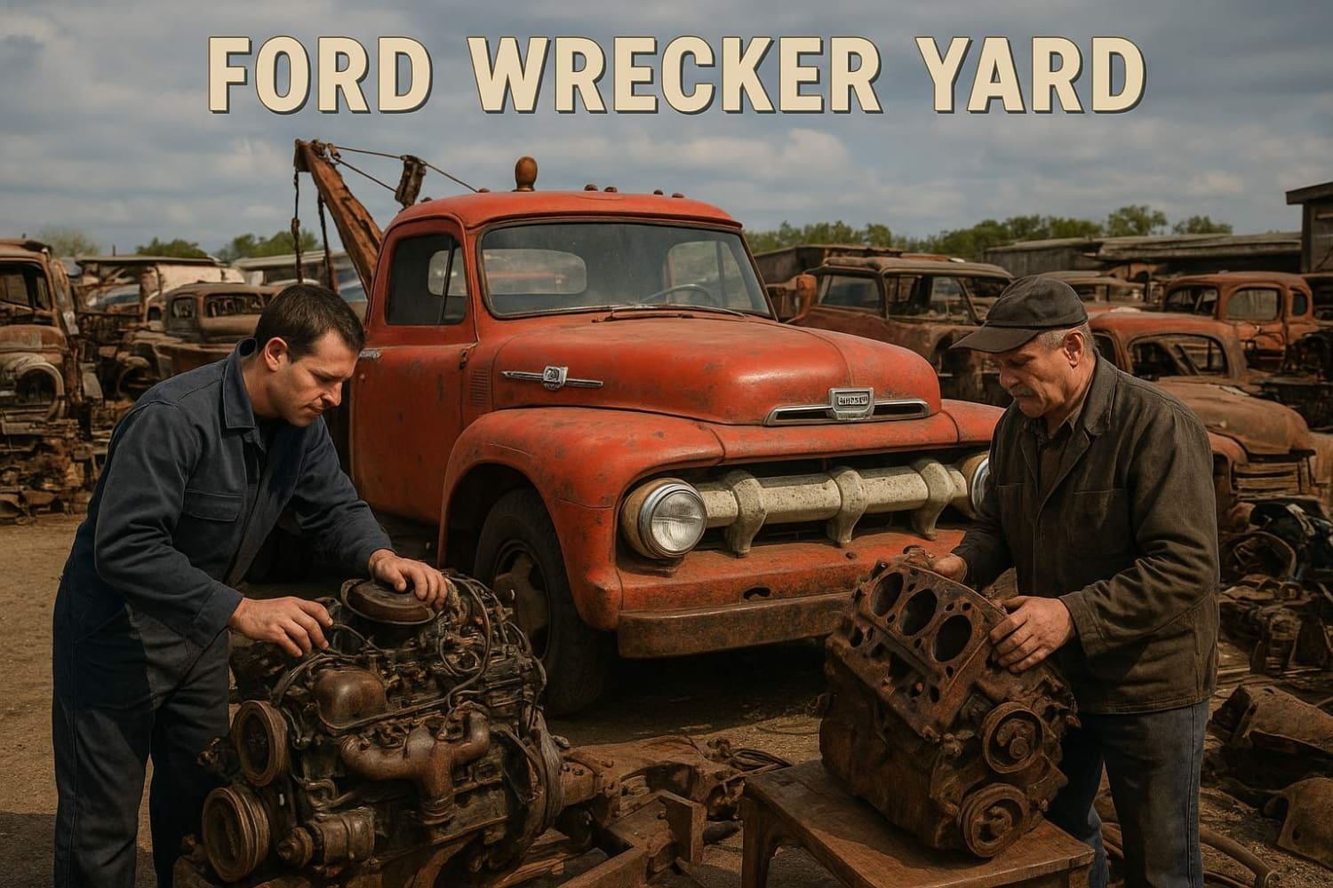 Classic Ford Wrecker Yard