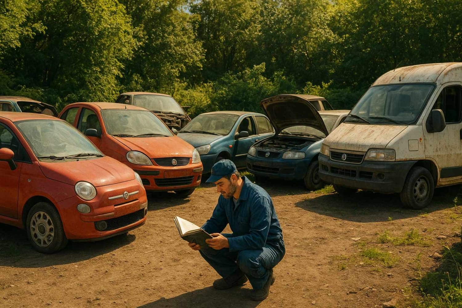 Wrecking Yard Scene